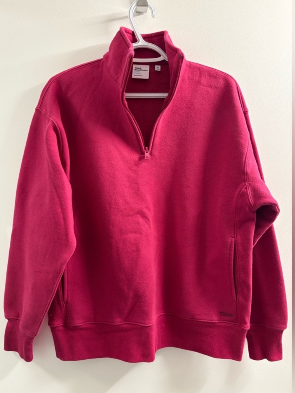 TNA Cozy Fleece Boyfriend 1/4 Pullover